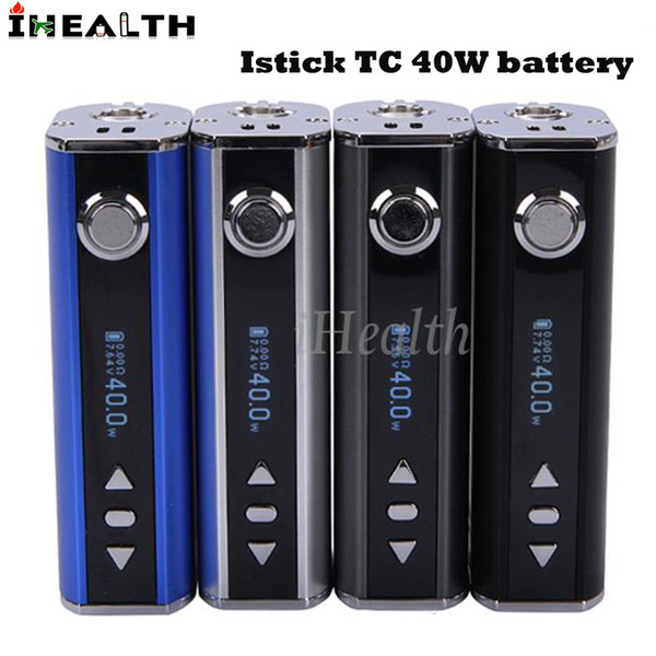 Authentic Eleaf iStick TC 40W Battery Mod Built-in 2600mah Battery 40w Temperature Control Mod Simple Paking 4 Color Options