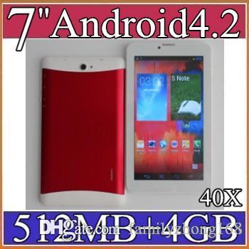 40X 7 inch 3G Phablet Android 5.1 MTK6572 Dual Core 4GB 512MB Dual SIM GPS Phone Call WIFI Tablet PC Bluetooth B-7PB