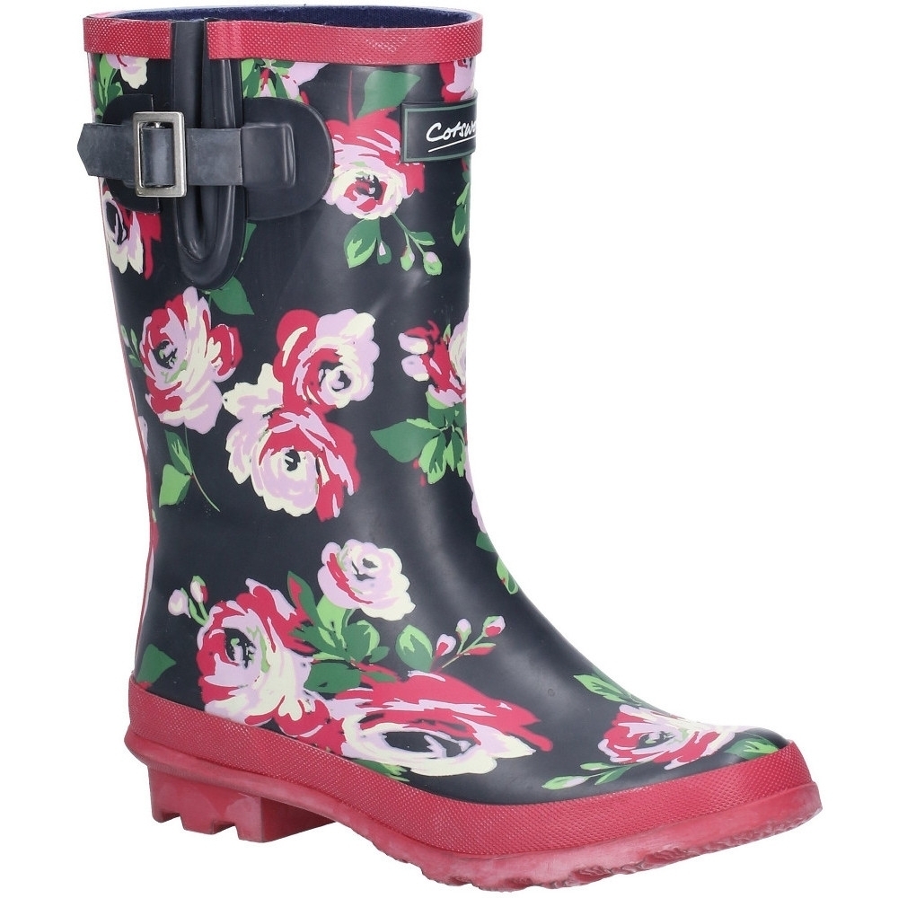 Cotswold Womens Paxford Mid Height Printed Wellington Boots UK Size 8 (EU 41)