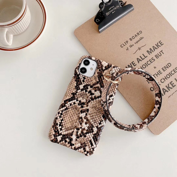 Snake Style IPhone Cases for IPhone12 Pro Max Mini Phone Case Fit for Iphone 11Pro Max 11Pro XR XSMAX with Hand Hold Ring 5 Colors