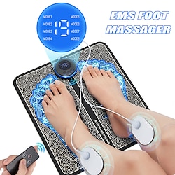 Electric EMS Foot Massager Pad Relief Pain Relax Feet Acupoints Massage Mat Shock Muscle Stimulation Improve Blood Circulation Lightinthebox
