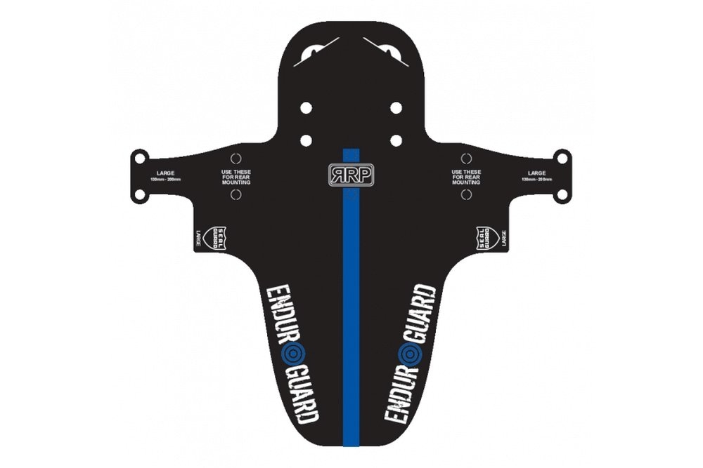 RAPID RACER PRODUCTS Enduroguard Mudguards-Black/Blue-Standard