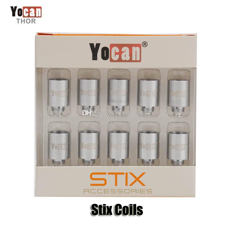 100% Original Yocan Stix Ceramic Coil Leak Proof 1.8ohm Replacement Coils Head For Stix Vape Pen Kit Genuine