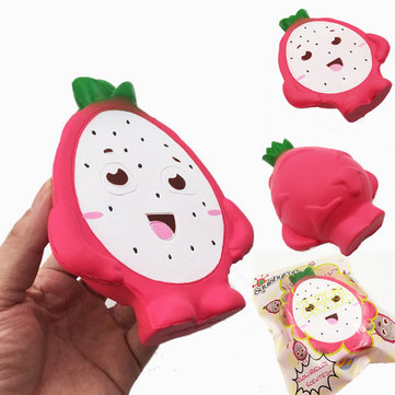 Squishyfun Pitaya Squishy Jumbo 14cm Dragon Fruit Slow Rising Original Packaging Collection Gift Toy