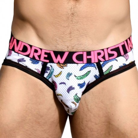 Andrew Christian Almost Naked Banana Mesh Brief XL