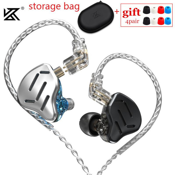 KZ ZAX 16 Unit Hybrid In-ear Earphones Metal HIFI Headset Music Sport Bass Earbud Sport Noise Cancelling KZ ZSX ZS10 PRO CA16