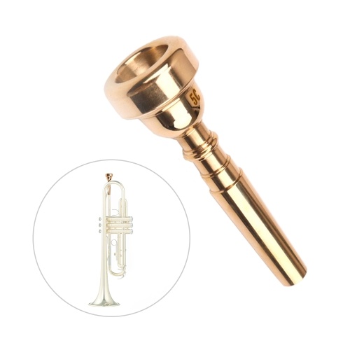 Boquilla de trompeta Accesorios para instrumentos musicales Chapado en oro 5C