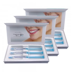 MySmile Gels Blanchiment Dentaire Domicile - 3 Recharge 3 Gels pour MySmile Kit - Gel blanchissant - Recharge - 100% sans peroxyde - 9 seringues 3 ml