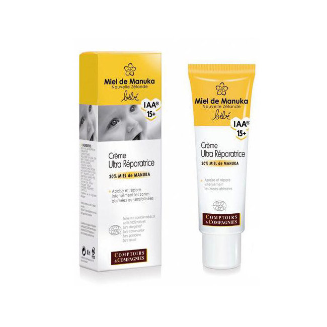 Crème ultra réparatrice Bébé au miel de Manuka 40ml