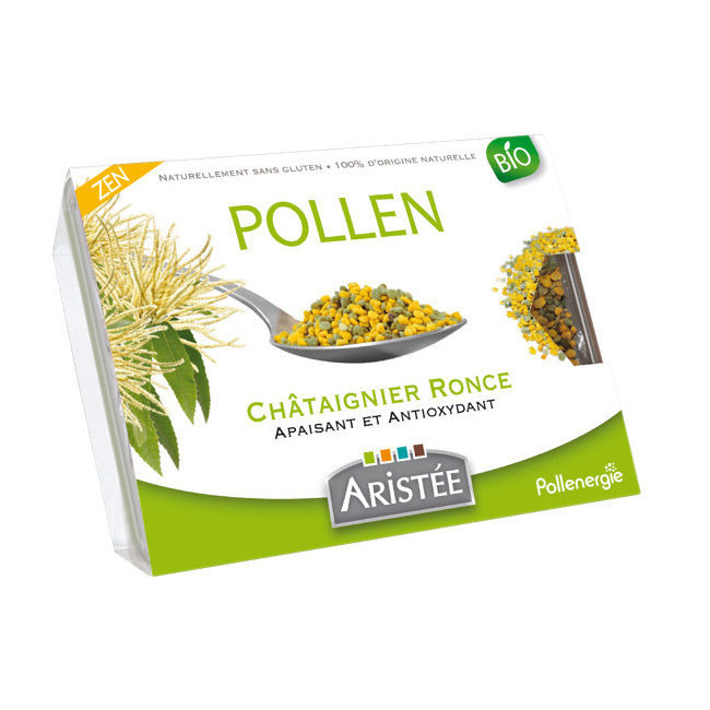 Pollen frais de Châtaignier ronce bio - Aristée - Barquette de 250g