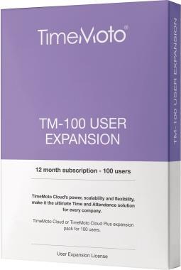 TimeMoto Erweiterungspaket TM-100 zu Abonnement TM-Cloud für 100 Benutzer - 1 Stück (139-0593)