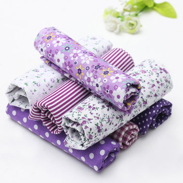 7pcs Purple Series Cotton Fabric Handmade DIY Craft Tecido