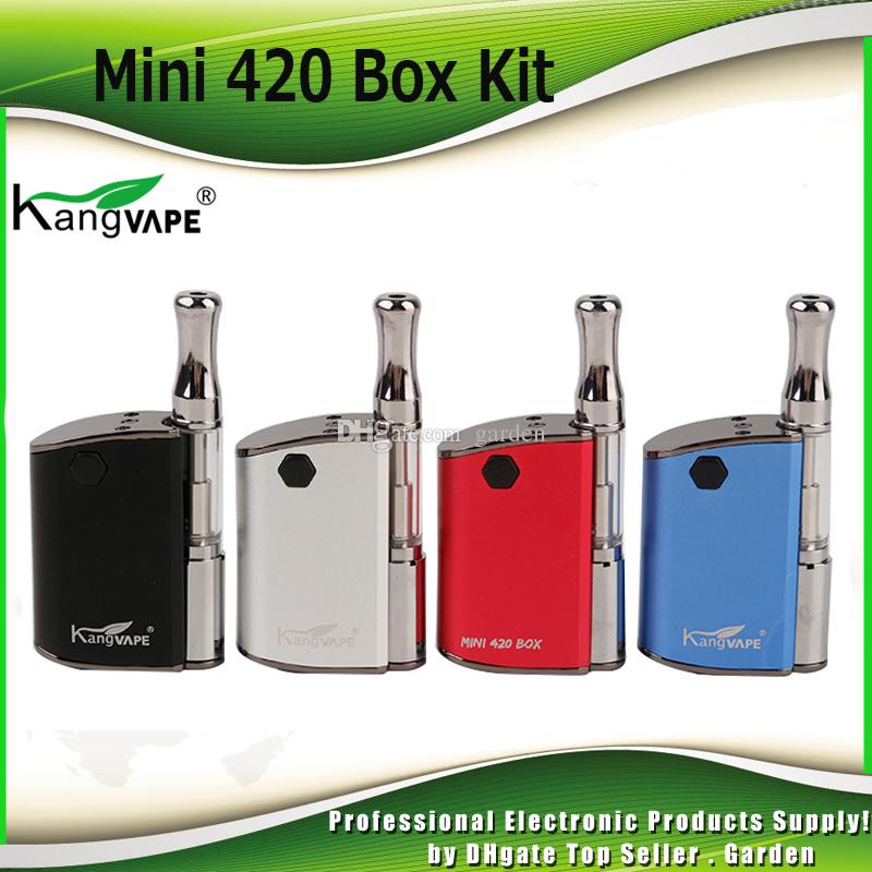 Original KangVape Mini 420 Starter Kits 400mAh Preheat Battery with Thick Oil 0.5ml Ceramic Coil Cartridge Kit 100% Authentic