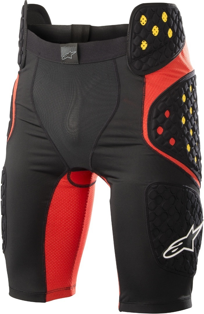 Alpinestars Bionic Pro Protector Shorts, black-red, Size L, black-red, Size L