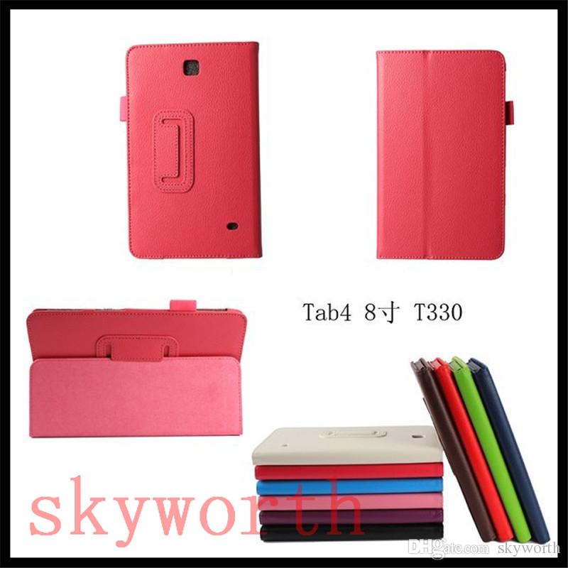 Folio Stand PU Leather Flip Case Cover for Samsung Galaxy Tab 4 Tab4 7.0 T230 8.4 T330 10.1 T530