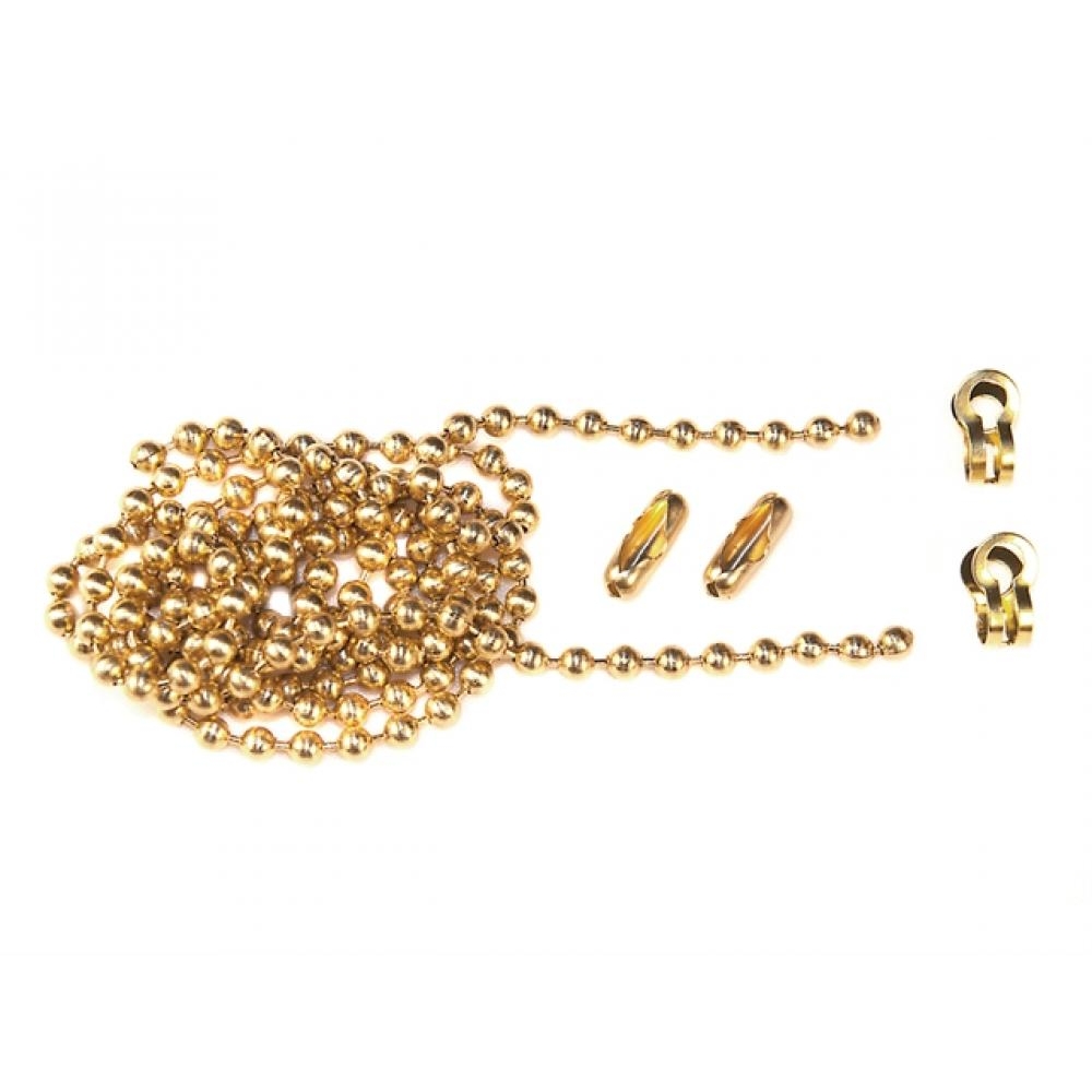 Faithfull Brass Ball Chain Kit 1m Polished Brass