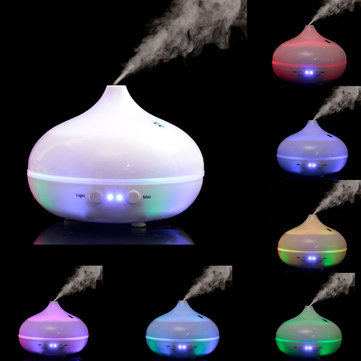 Air Purifier Colorful LED Ultrasonic Aromatherapy Essential Oil Diffuser Humidifer Touch Botton