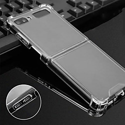 Samsung Galaxy Z Flip Folding Transparent Four-corner Anti-fall Mobile Phone Case TPU Removable Non-yellow Transparent Protective Case