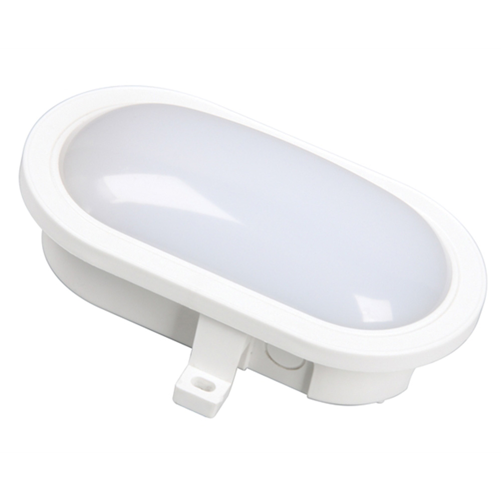 Byron Plastic Oval LED Bulkhead Light - White