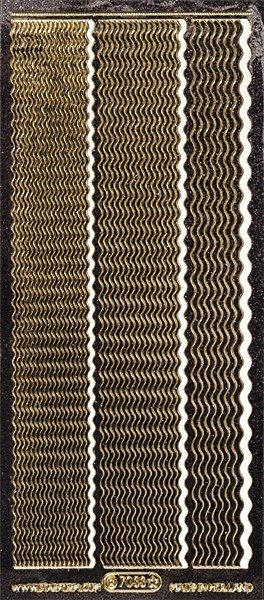 Microglitter-Sticker, Wellen-Linien, 3 Breiten, anthrazit