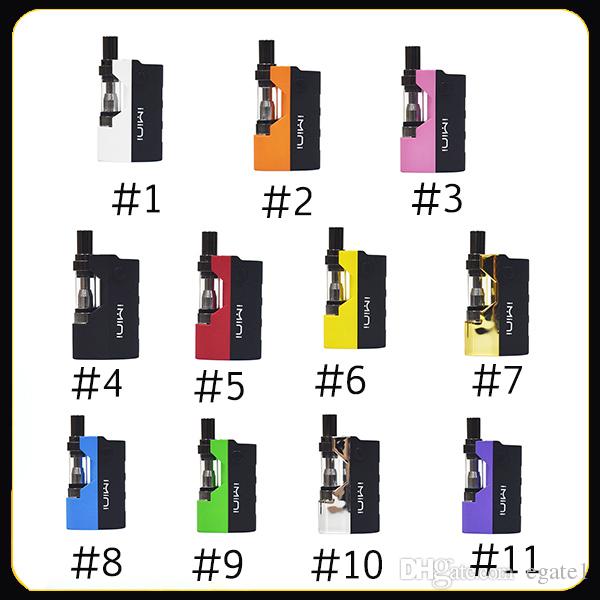 Original Imini vape Cartridges Kit with Liberty V1 Cartridges 500mAh Vape Preheat VV Mod Fit Liberty v9 v10 v14 Th205 MT6 G5 G2