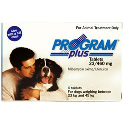 Program Plus For Dogs 46 - 90 Lbs (White) 12 Tablet
