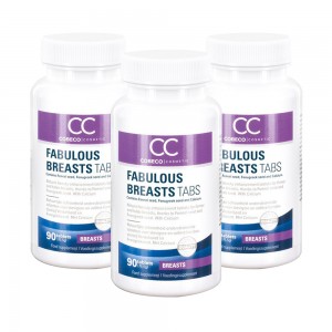 Fabulous Breasts Tabs - Natural Feminine Enhancement for Everyday Use - 90 Tablets - 3 Packs