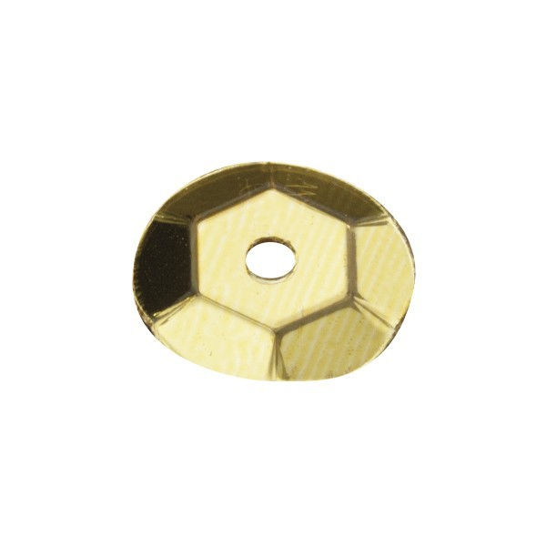 Pailletten, metallic, 15 g, Ø6 mm, gelb-gold