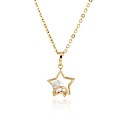 collier plaqué design18k de star de la mode de l'or des femmes