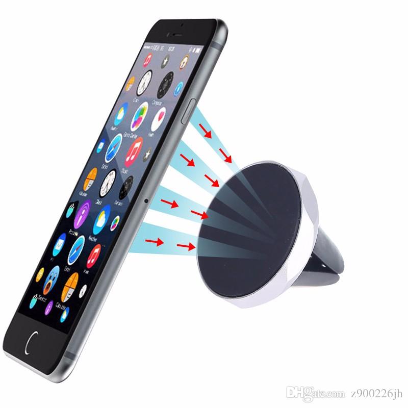 Car Holder Mini Air Vent Mount Magnet Magnetic Cell Phone Mobile Holder Universal For iPhone 6 6s 7 8 GPS Bracket Stand Support