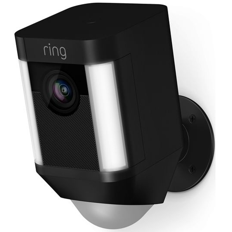 Ring Spotlight Battery Home Security Camera - Black