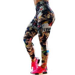 Women's High Waist Yoga Pants Tights Leggings Bottoms Tummy Control Butt Lift Quick Dry Rainbow Spandex Fitness Gym Workout Running Winter Summer Sports Activewear High Elasticity Skinny Lightinthebox