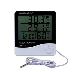 LCD électronique numérique température humidité mètre thermomètre hygromètre intérieur extérieur station météo horloge Lightinthebox