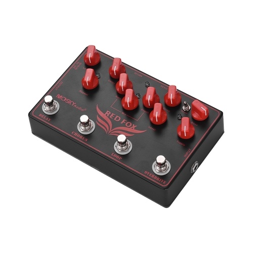 Pédale d'effet guitare électrique 4 en 1 MOSKY RED FOX