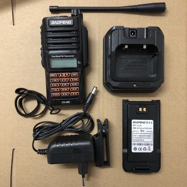 Walkie Talkie 9R Two Way Radio 2800mAh UHF VHF Station IP67 Waterproof Baofeng UV UV9R Hunting