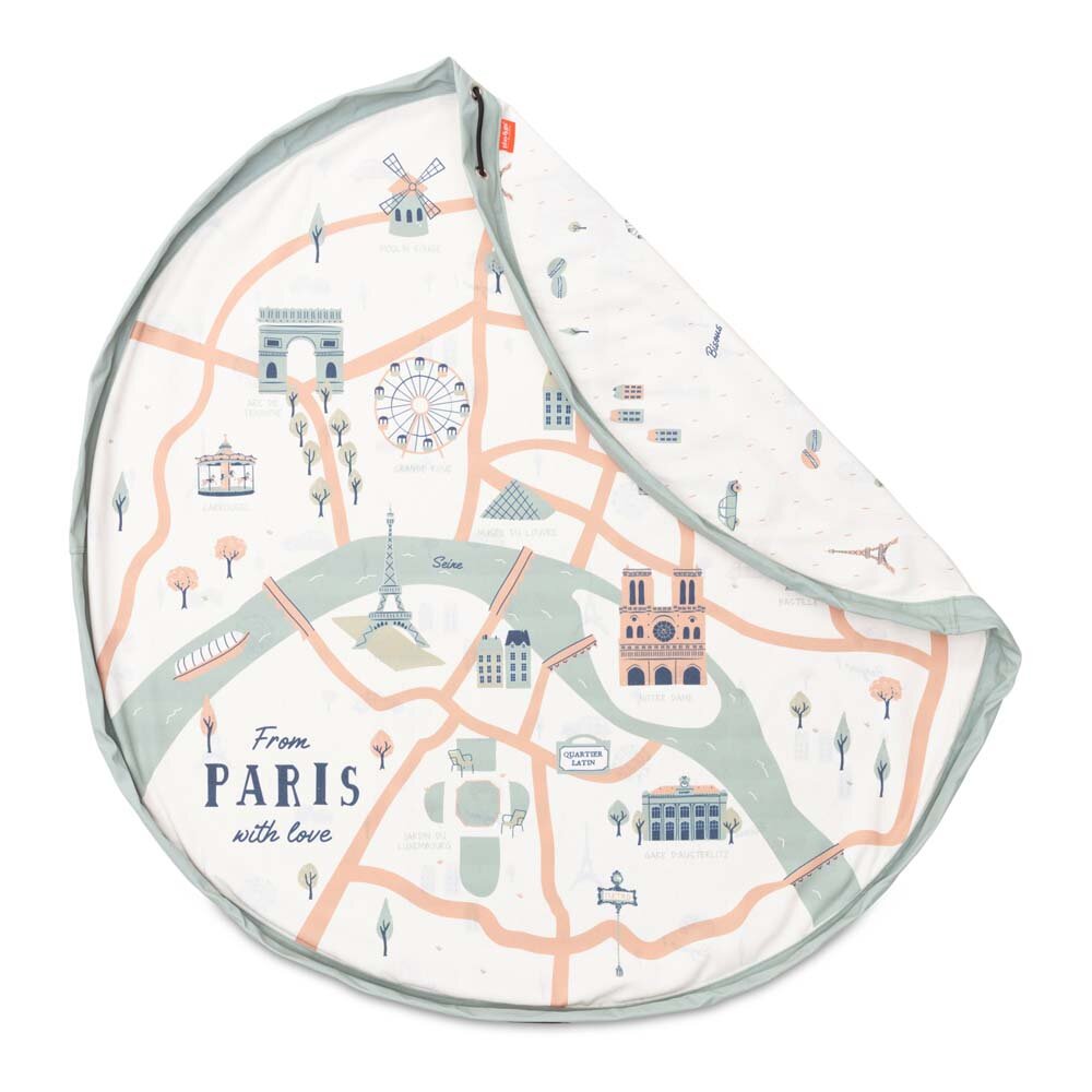 Play&Go Spielzeugsack/Spielmatte 140cm, Paris Map