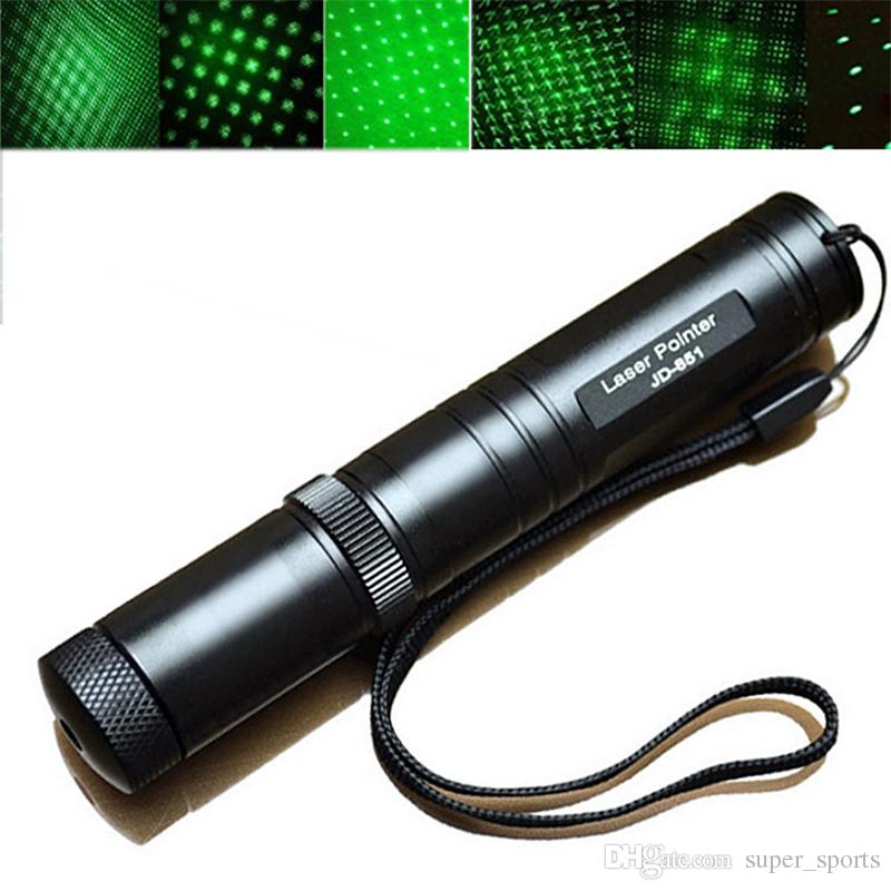 Visiable Beam JD 851 Green Laser Pointer Pen 532nm high Power Lazer pen + Star Cap free shipping