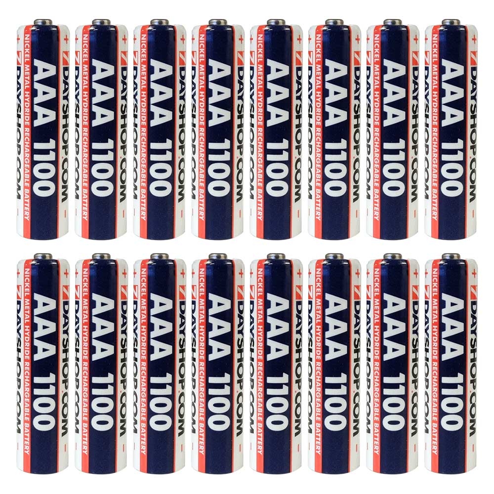 7dayshop AAA HR03 NiMH High Performance Rechargeable Batteries 1100mAh - Value 16 Pack