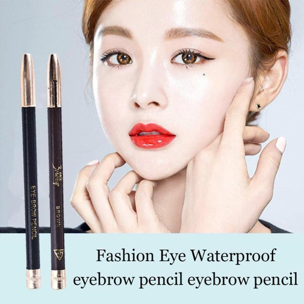 Black Eyeliner Pencil with Sharpener Waterproof Eyeliner Smooth ink, clear color, natural and fresh strokes Dual-use