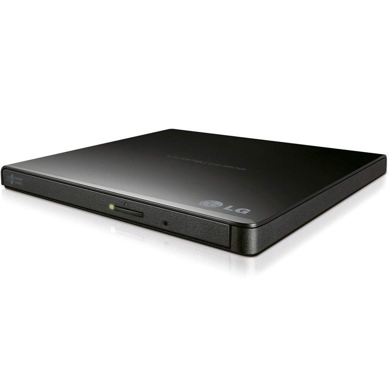 LG Ultra Slim Portable USB 2.0 DVD-RW - Black