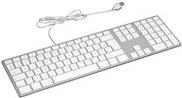 Matias Wired Aluminum - Tastatur - USB - Deutsch - Silber
