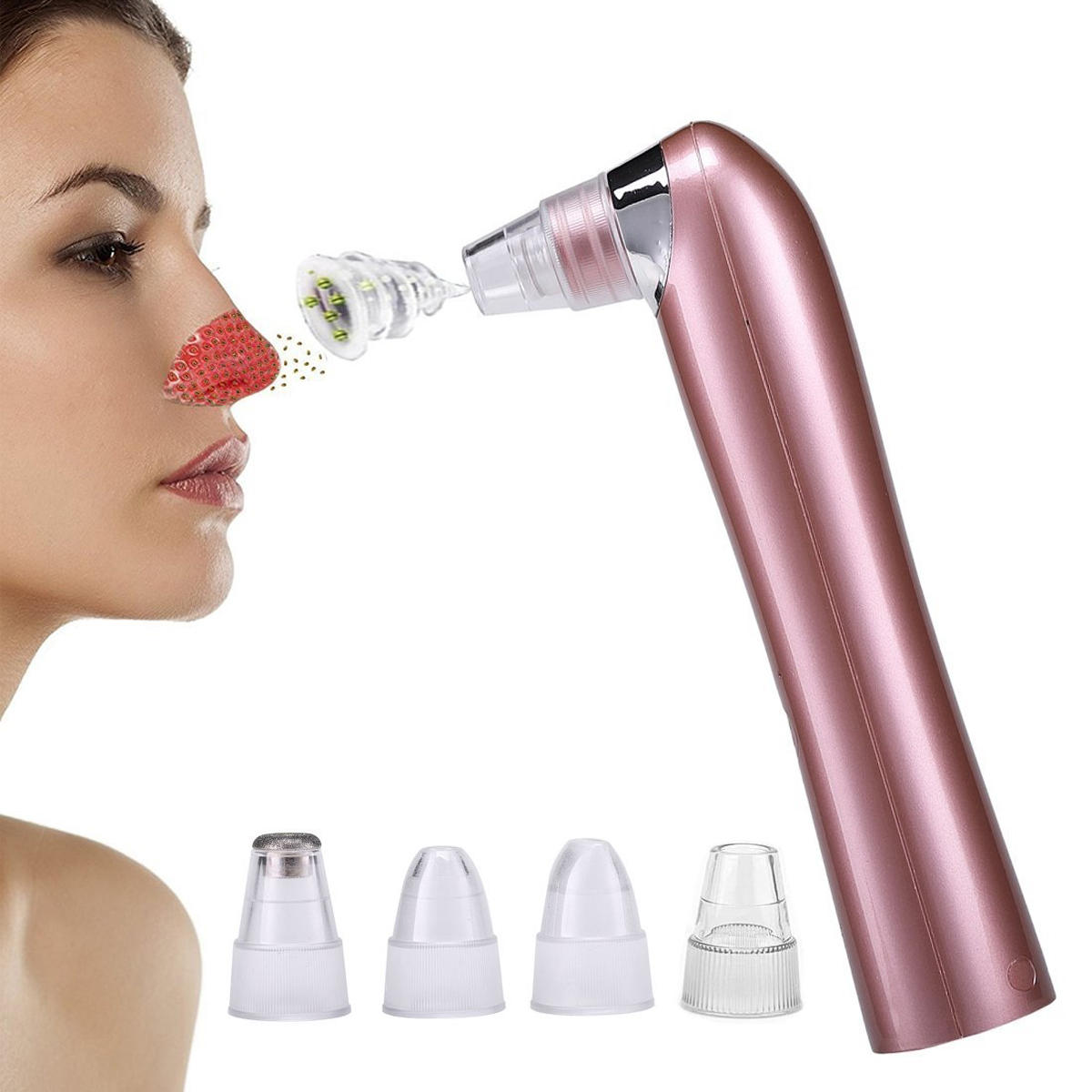 Rechargeable Blackhead Suction Tool Microdermabras Acne Remover Pore Cleanser