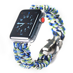 Bracelet de Montre  pour Apple Watch Series 6 / SE / 5/4 44 mm / Apple Watch Series 6 / SE / 5/4 40 mm / Apple Watch Series 3/2/1 38 mm Apple Bracelet Sport Nylon Sangle de Poignet miniinthebox