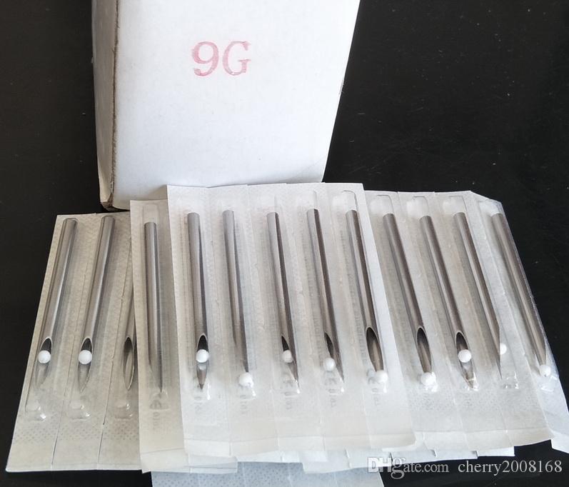 Piercing Tool-100 Lot 9G Sterile Body Piercing Needles 9 G Gauge