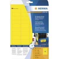 HERMA Special - Selbstklebende matte Folienetiketten - Gelb - 21,2 x 45,7 mm 1200 Stck. (25 Bogen x 48) (8030)