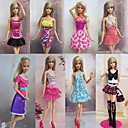 8 Pièces heureux Campus écolière style Barbie Doll Dress Deluxe