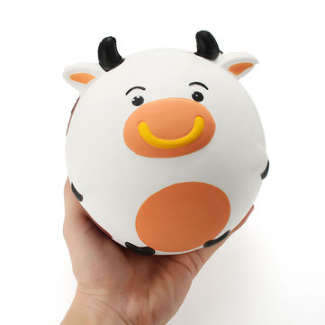 Squishy Cow Ball Jumbo 15cm Slow Rising Collection Gift Decor Cute Soft Squeeze Toy