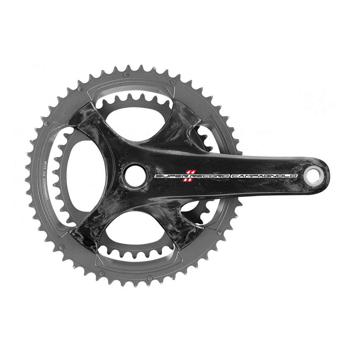 CAMPAGNOLO Super Record Chainset Ti Carbon Ct Ultra Torque 11 Speed 175mm 50-34t (A)