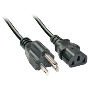 Lindy - Stromkabel (110 Volt Wechselstrom) - IEC 320 EN 60320 C13 - bis - NEMA 5-15P (M) - 2,0m - geformt - Schwarz - Vereinigte Staaten (30338)