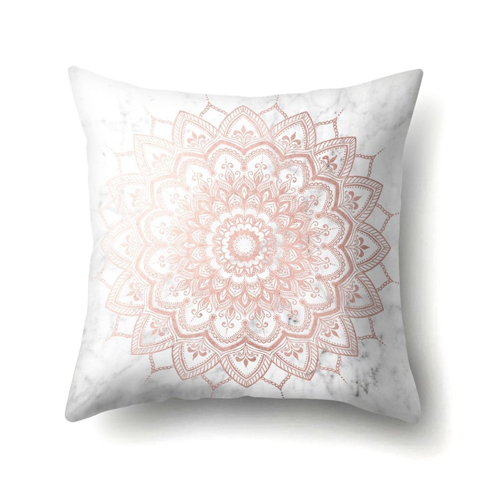 Pink Gold Mandala Cuddle Pillowcase